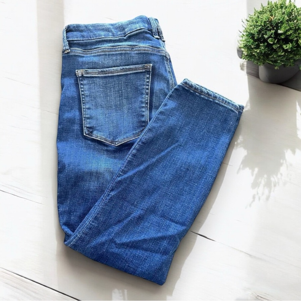 Good American Good Legs Skinny Crop Shadow Pocket Jeans Size 15